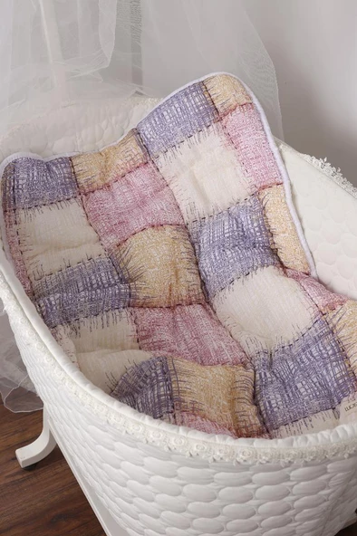 %100 Pamuk Bebek Müslin Yorgan - Oyun Matı El İşlemeli 70x100 cm - ZTD100 ZT077 - 5