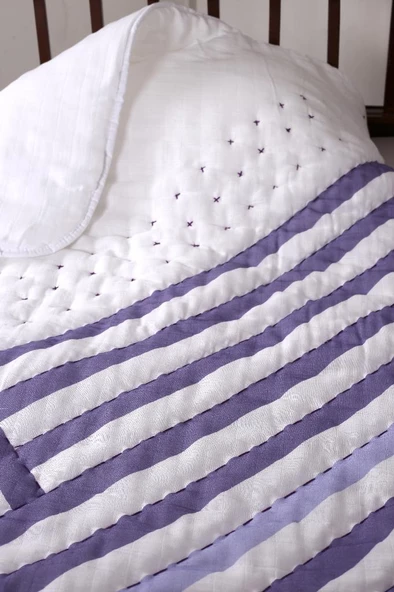 %100 Pamuk Çocuk Müslin Yorgan - El İşlemeli 100x150 cm - ZTD200 ZT088 - 5