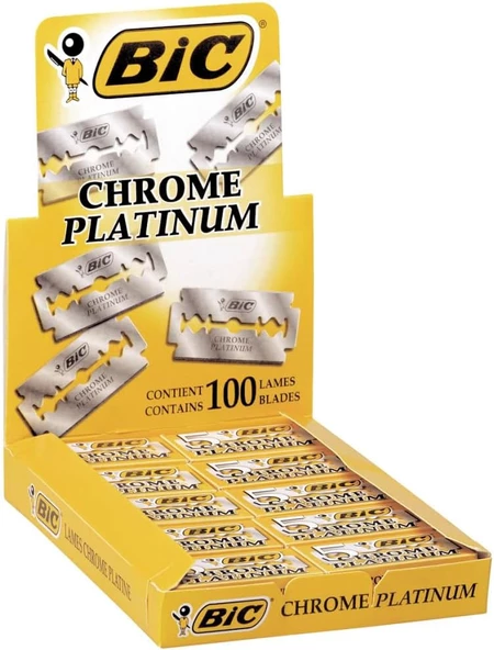 Bic Chrome Platinum Çift Taraflı 100'lü Tıraş Bıçağı