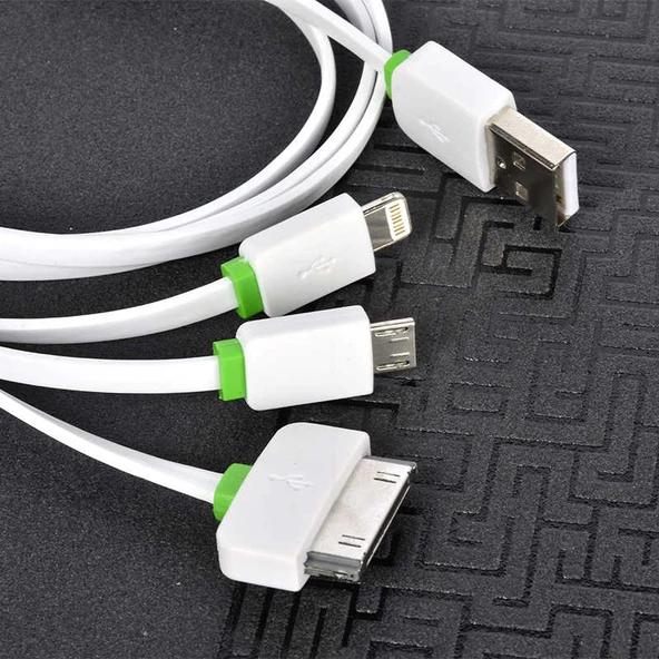 High Speed 3 in 1 Lightning Micro Type-C Usb Kablo