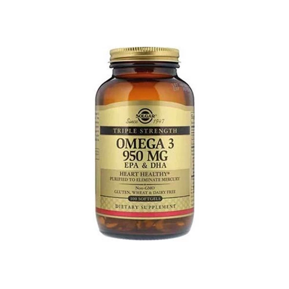 Solgar Triple Strength Omega-3 950 Mg 100 Softgels