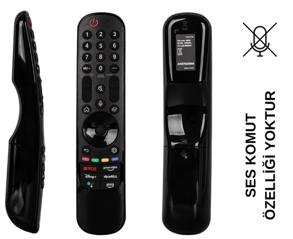 (SES KOMUTSUZ) LG AKB76039906 NETFLIX - PRIME VIDEO - SHAHID VIP - ALEXA TUŞLU LCD LED TV KUMANDA - Resim 2