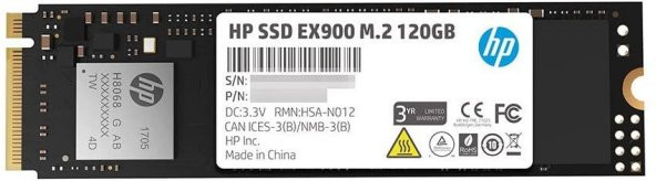 HP-X 120GB SSD M.2 EX 900 NVMe PCIe 3.0 x 4 2YY42AA - 2