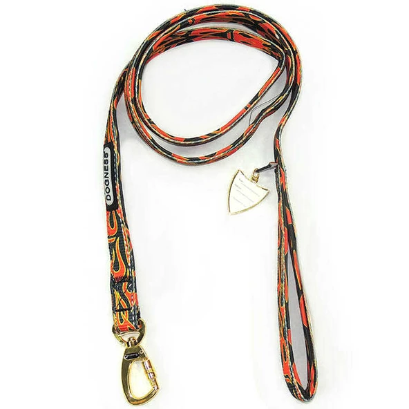 Köpek Gezdirme Tasması Neoprene Alev Desenli 1,3 cm.x152 cm. ürün görseli 1