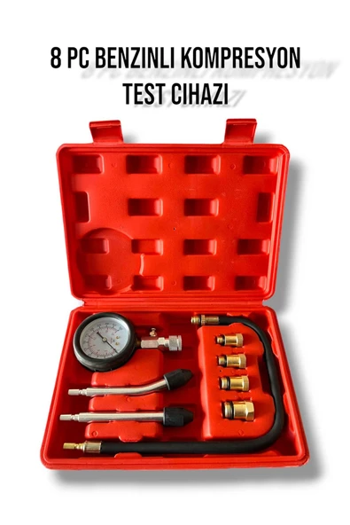 EKİNLER 8 Parça Motor Kompresyon Test Cihazı Nt0031