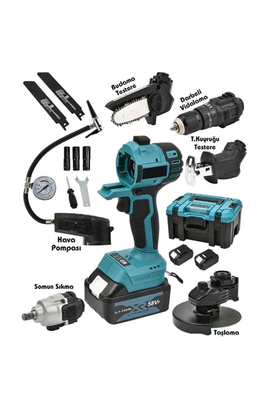 prohummer PH191 Multievo 6lı Set 58vf Çok Amaçlı Şarjlı Set Takımı - 4