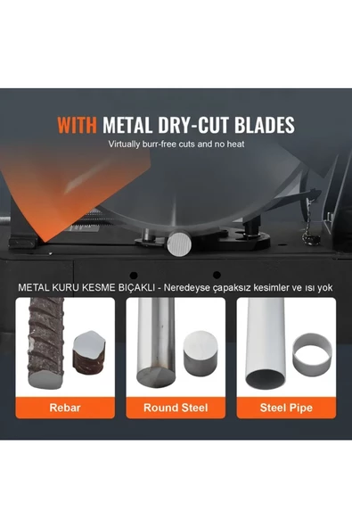 prohummer PH207 2000 Watt Bakır Sargılı 355 mm Metal Profil Kesme Makinası - 2