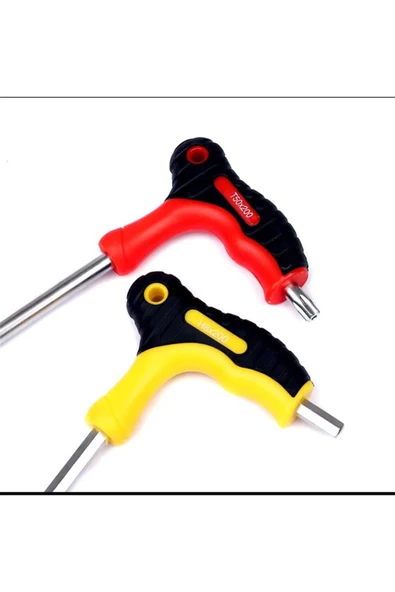 EKİNLER 16 adet t-kolu Torx topu Allen anahtarı Hex ingiliz anahtarı takımı - 4