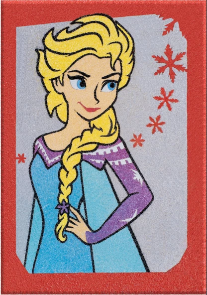 Eğitici ve Eğlenceli  Karlar Ülkesi-Elsa& Anna Kum Boyama Seti-Red Castle DS-17 - 2