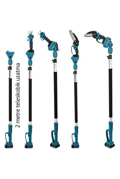 prohummer Teleskopik Kollu Bağ Makası ve Budama Testeresi Makinesi 58vf PH222 - 2