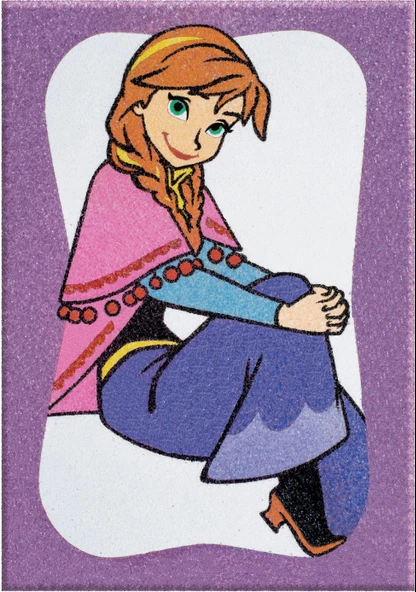 Eğitici ve Eğlenceli  Karlar Ülkesi-Elsa& Anna Kum Boyama Seti-Red Castle DS-17 - 3