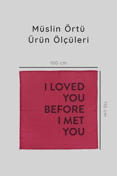 Luckka Çok Amaçlı Müslin Örtü - 100x110 cm - ZTParçaboya Bordo - 5