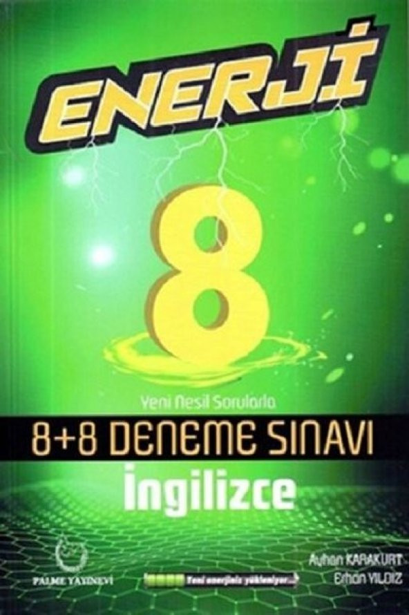 Palme 8.sınıf Enerji İngilizce 8+8 Deneme Yeni