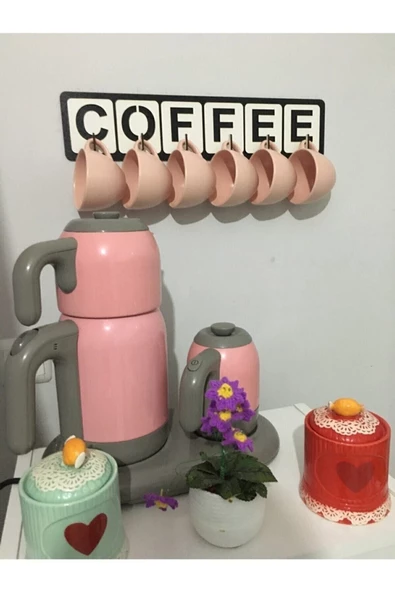 TVS LAZER TASARIM Coffee Yazılı Fincan,kupa Ve Bardak Askılığı 45*10 Cm - 2
