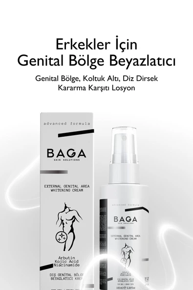 BAGA Erkek Genital Bölge Beyazlatıcı Losyonu
