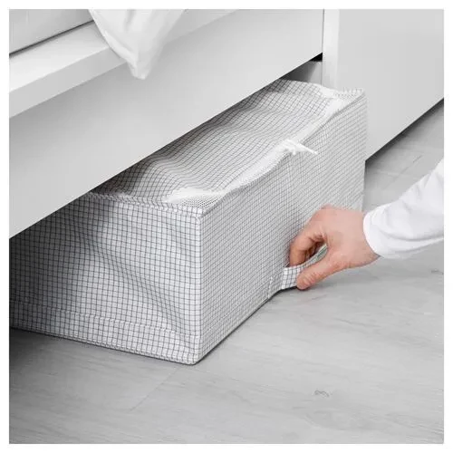 SUMUHOME STUK HURÇ SAKLAMA DEPOLAMA DÜZENLEME BEYAZ GRİ 55x51x18 CM - 2