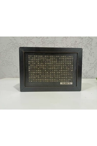 TVS LAZER TASARIM Parabox - 10.000 Tl Kumbara, Para Biriktirme Kutusu