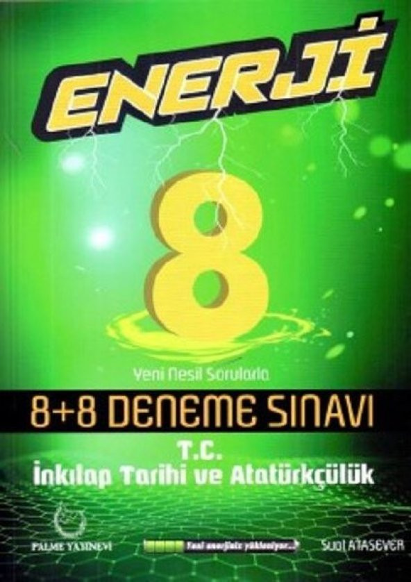 Palme 8.sınıf Enerji İnkılap Tarihi 8+8 Deneme