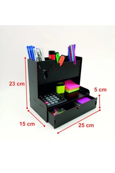 TVS LAZER TASARIM Masaüstü Kalemlik Organizer Mtf0008 - 3