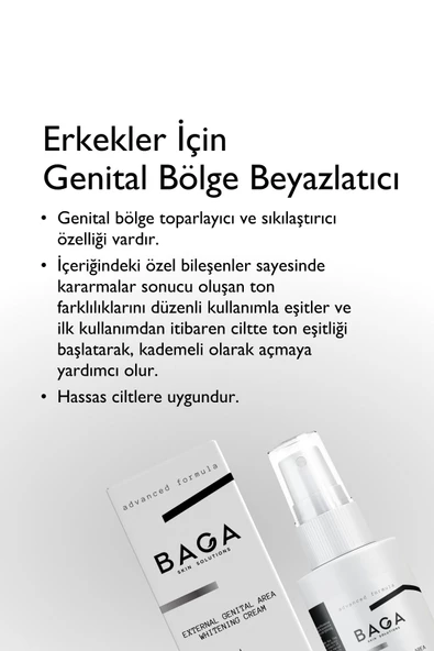 BAGA Erkek Genital Bölge Beyazlatıcı Losyonu - 2