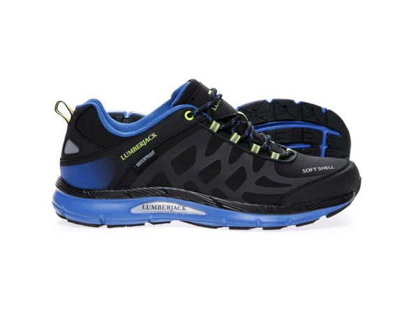 Lumberjack Bağcıklı Su Geçirmez Outdoor Ayakkabı Siyah-Mavi 45 URSA - 5