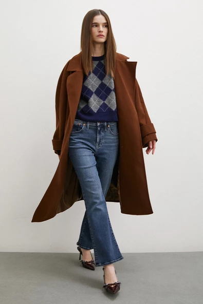 Boru Paça Jean Lacivert - Resim 3