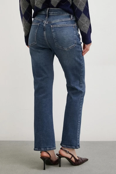 Boru Paça Jean Lacivert - Resim 6