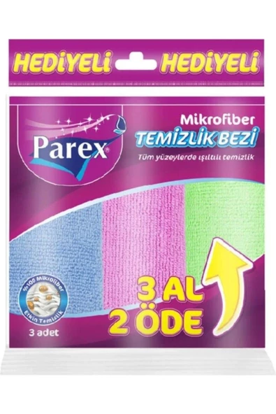 Parex Yapıyorsun Parex Mikrofiber Comfort Temizlik Bezi 3 Al 2 Öde