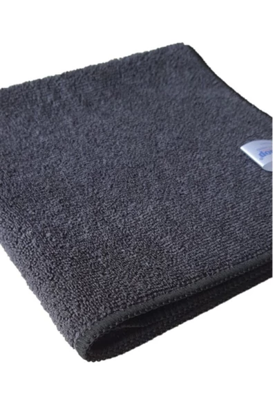 İntermop Mikrofiber Temizlik Bezi Kalın Dokulu Siyah 40x40 Cm 10'lu Paket - 4