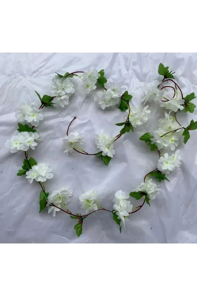 YASİMA Yasima Beyazyapay Japon Bahar Dalı Sarmaşık 220 Cm Sarkan Sarkıt Çiçek Demet