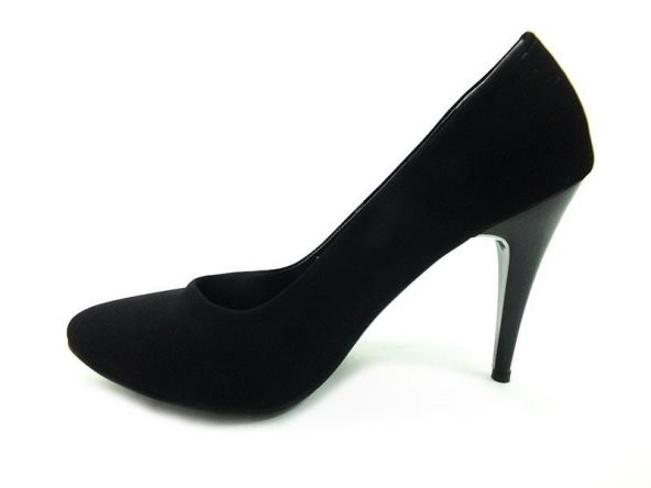 Çarıkçım Stiletto Kadın Ayakkabı Siyah-Süet 61 700 - 2