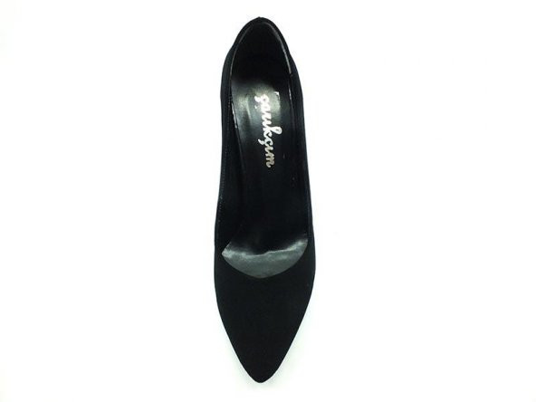 Çarıkçım Stiletto Kadın Ayakkabı Siyah-Süet 61 700 - 3