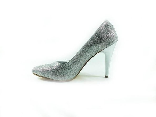 Çarıkçım Stiletto Kadın Ayakkabı Lame-Simli 61 700 - 2