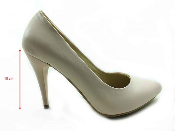 Çarıkçım Stiletto Kadın Ayakkabı Pudra 61 700 - 5