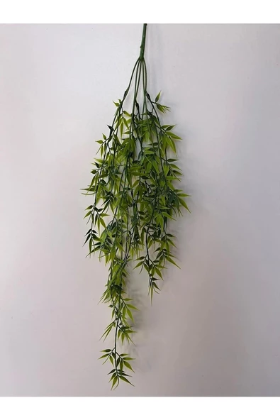 YASİMA 5 Dallı Yapay Sarkan Bitki Bambu Yaprağı Dekoratif Yapay Tavan Salkım, Dikey Bahçe Dekorasyon - 4