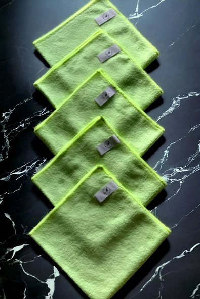 YASİMA Mikrofiber Temizlik Bezi Sarı 5 Adet Ev Ve Cam Temizliği - 3