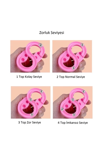 SUMAKS Çılgın Bilyeler Mini 88 Trackball El Göz Ve Beceri Koordinasyon Oyuncağı 3'lü Set - 7