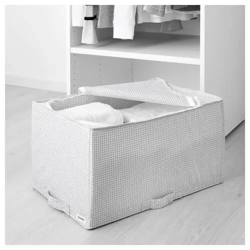 SUMUHOME STUK HURÇ SAKLAMA DEPOLAMA DÜZENLEME BEYAZ GRİ 34x51x28 CM - 4
