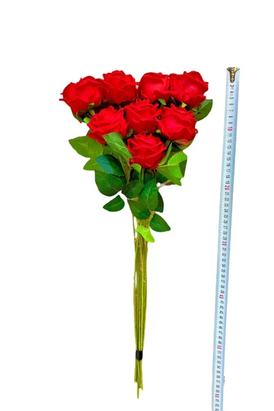 YASİMA 101 Adet 1.Kalite Yapay Kadife Kırmızı Gül kız isteme çiçeği - Resim 3