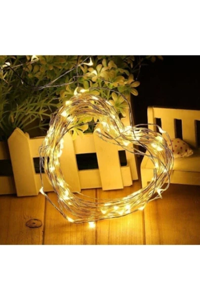 casadilegno Dekoratif Yeşil Yıldız Yapraklı Yapay Sarmaşık Ve 3 Metre Peri Led Gün Işığı - 2