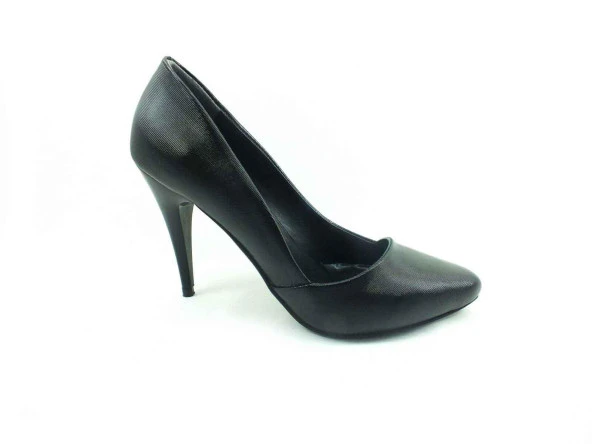 Çarıkçım Topuklu-Stiletto Kadın Ayakkabı Siyah-Sıvama 61 701