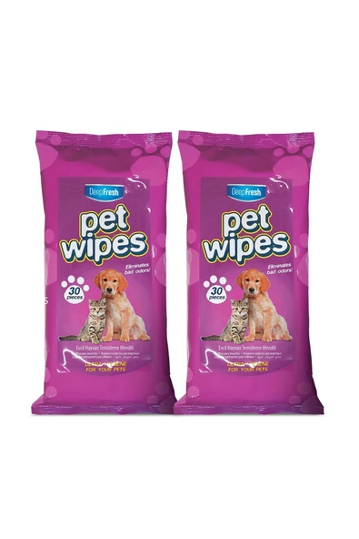 Deep Fresh Pet Temizleme Mendili 2 X 30 Yaprak - 2