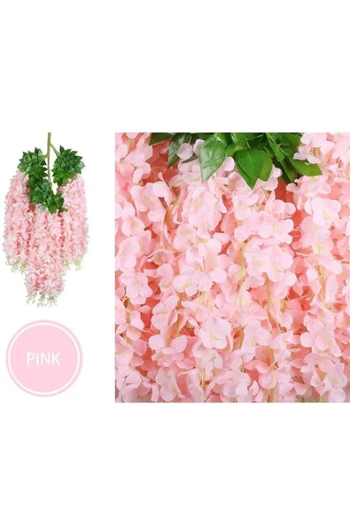 YASİMA AKASYA  5 DAL PEMBE DEKOR NİSAN DOĞUM GÜNÜ BALKON SÜSÜ