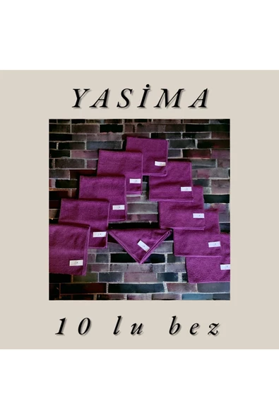 YASİMA Yasima 10 Adetmor Mikrofiber Temizlik Bezi Cam Ev Temizliği Toz Alma