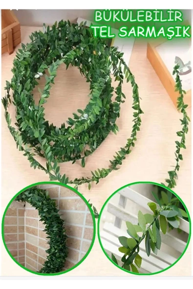 YASİMA 1metre tel sarmasik ev dogalgaz boru  dekor balkon susu - 5