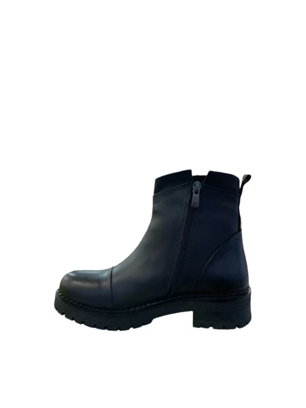 Mammamia D24KB-1400-LX Kadın Casual Topuklu Deri Bot (Kış 24) - 7