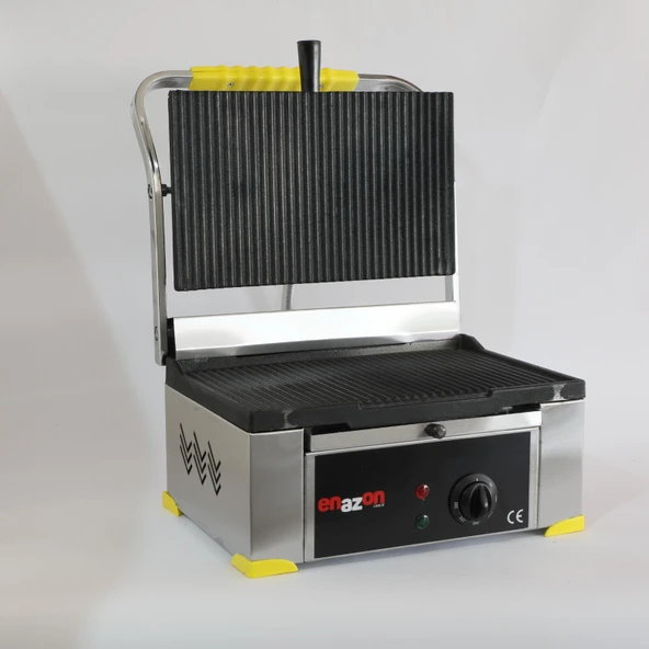 12 Dilim Elektrikli Döküm Tost Makinesi  1550 W. - Döküm 35x24 - 11,75 Kg - İnoks - Sarı - 2