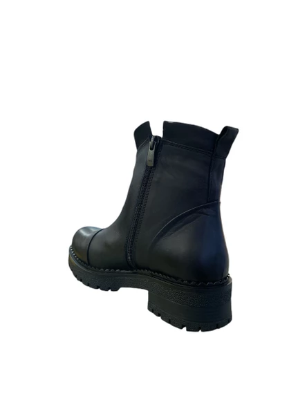 Mammamia D24KB-1400-LX Kadın Casual Topuklu Deri Bot (Kış 24) - 9