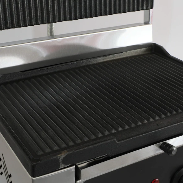 12 Dilim Elektrikli Döküm Tost Makinesi  1550 W. - Döküm 35x24 - 11,75 Kg - İnoks - Sarı - 4