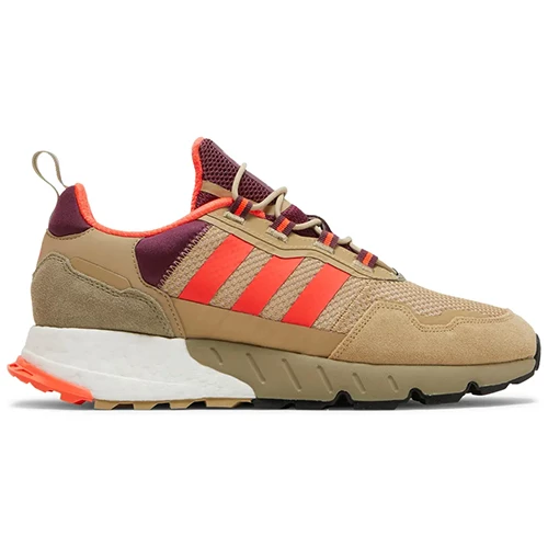 Adidas ZX 1K Boost Beige Tone Victory Crimson